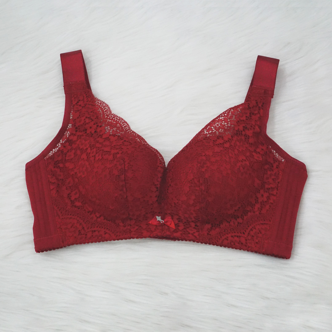 無鋼圈集中調整型聚攏上托性感蕾絲內衣(8-833)