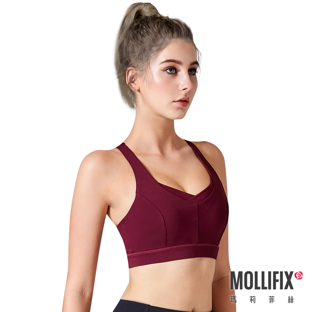 Mollifix MoveFree 協調律動運動BRA (酒紅色)