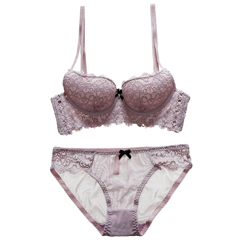 芒果杯杯必集中簍空蕾絲雙肩帶軟鋼圈內衣