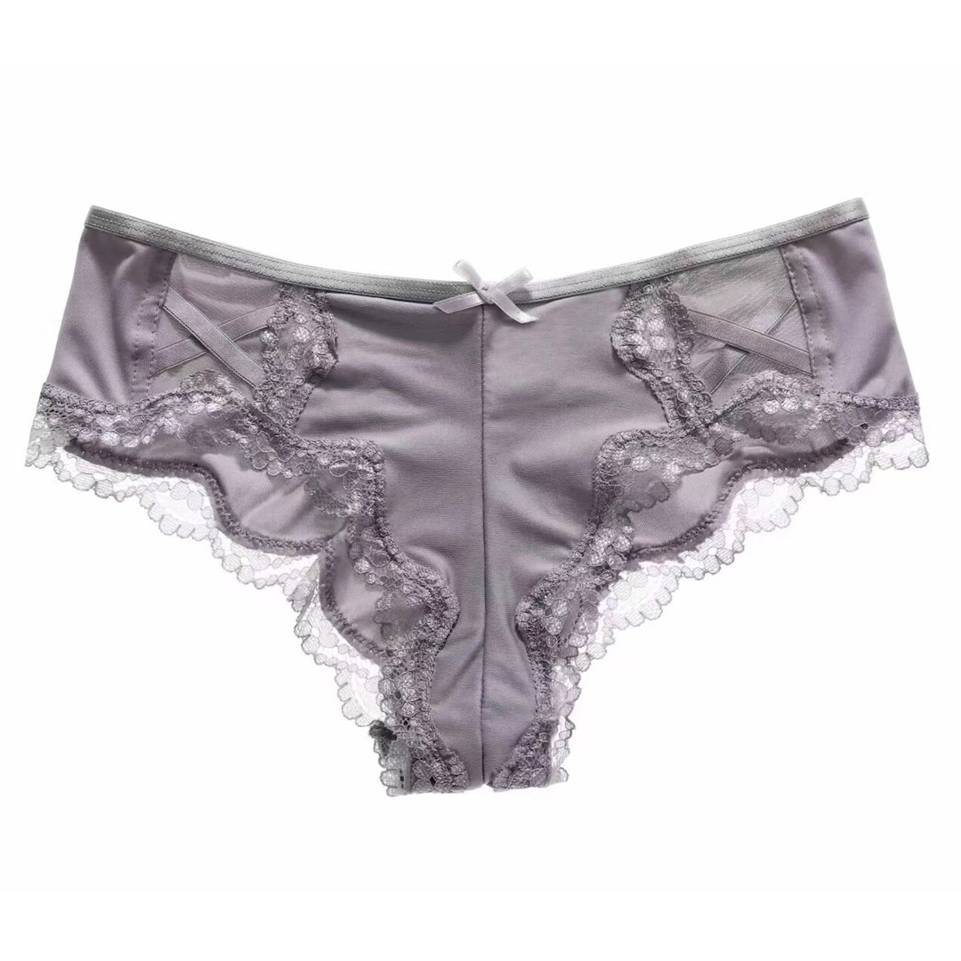 性感蕾絲邊舒適棉質內褲