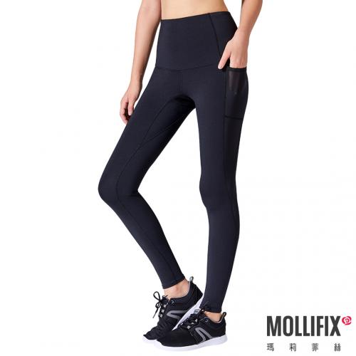Mollifix Marifis MoveFree High Stretch Training Plastic Pants (Black)