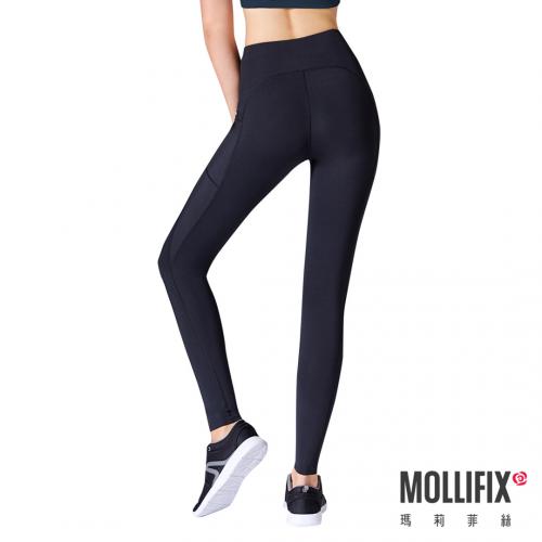 Mollifix Marifis MoveFree High Stretch Training Plastic Pants (Black)