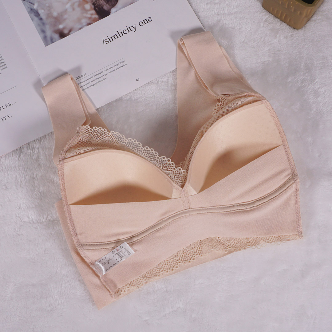 韓式無束縛性感蕾絲無痕無鋼圈背心內衣(SY017)