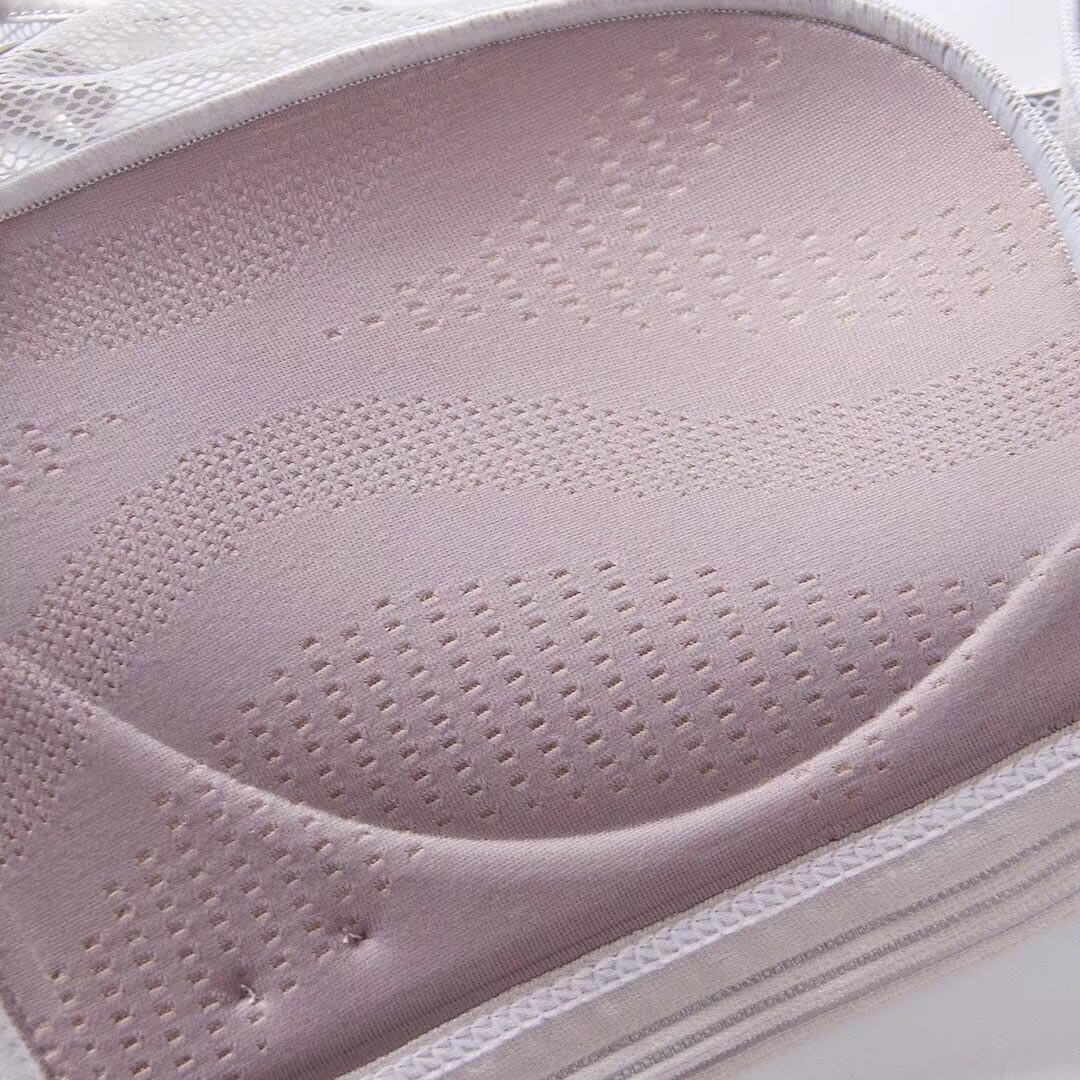 性感提花網布抹胸上薄下厚聚攏內衣