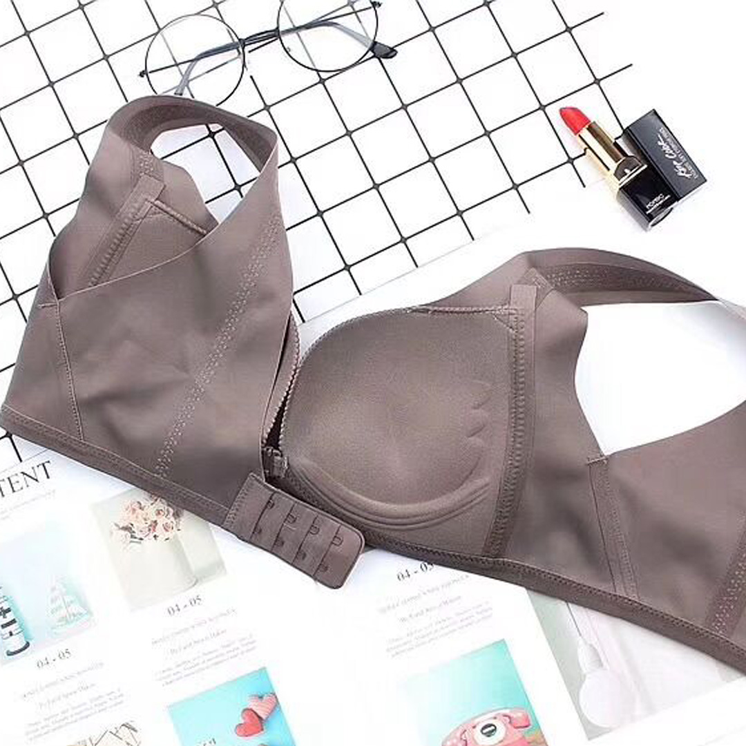 新款寬肩帶聚攏背心式前扣美背內衣 EN