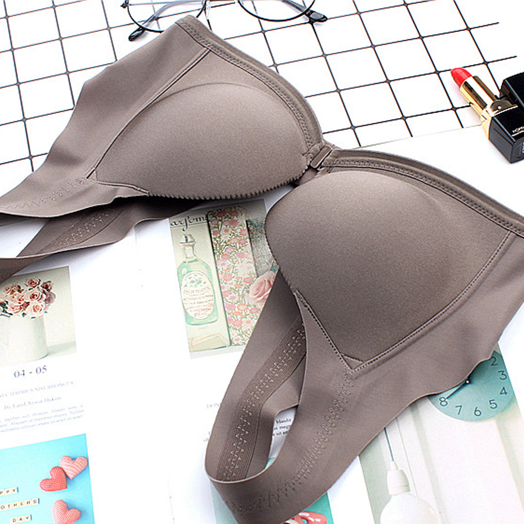 新款寬肩帶聚攏背心式前扣美背內衣 EN