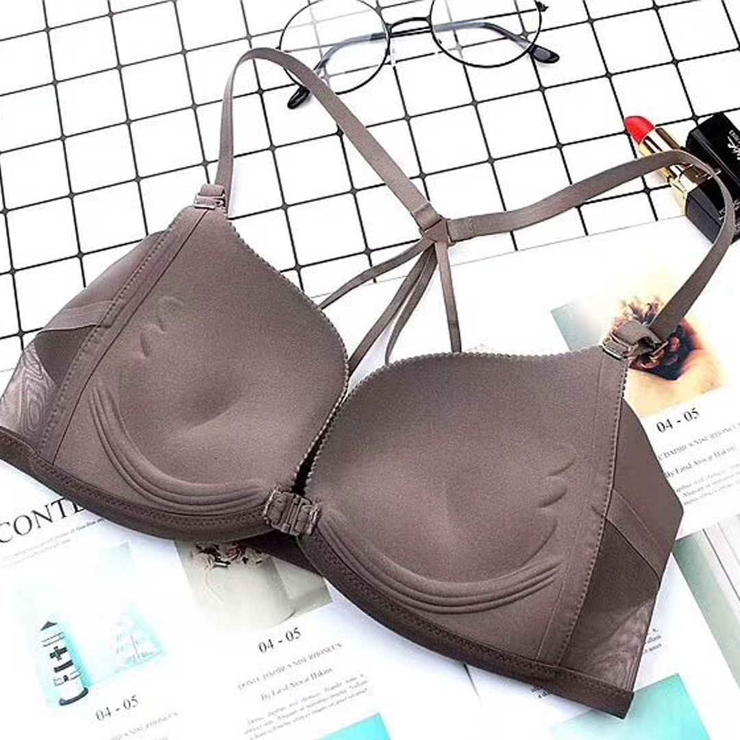 無痕光面前扣性感美背無鋼圈內衣