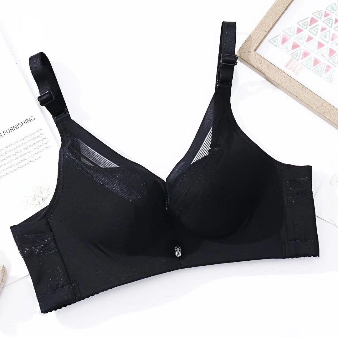 大胸顯小，全罩杯聚攏上托側收無痕內衣