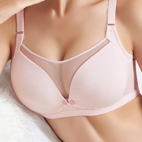 莫代爾哺乳内衣性感半透明前開扣無鋼圈孕婦內衣