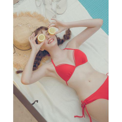 Make You Love Macaron Bikini Chest Swimsuit - Made in Taiwan