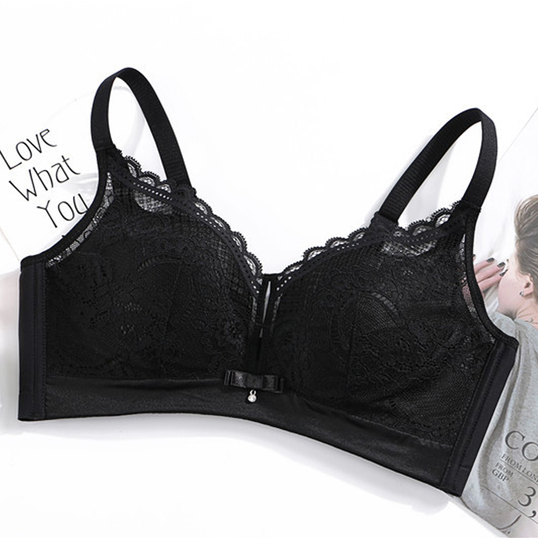 少女深V無鋼圈聚攏上托性感蕾絲內衣