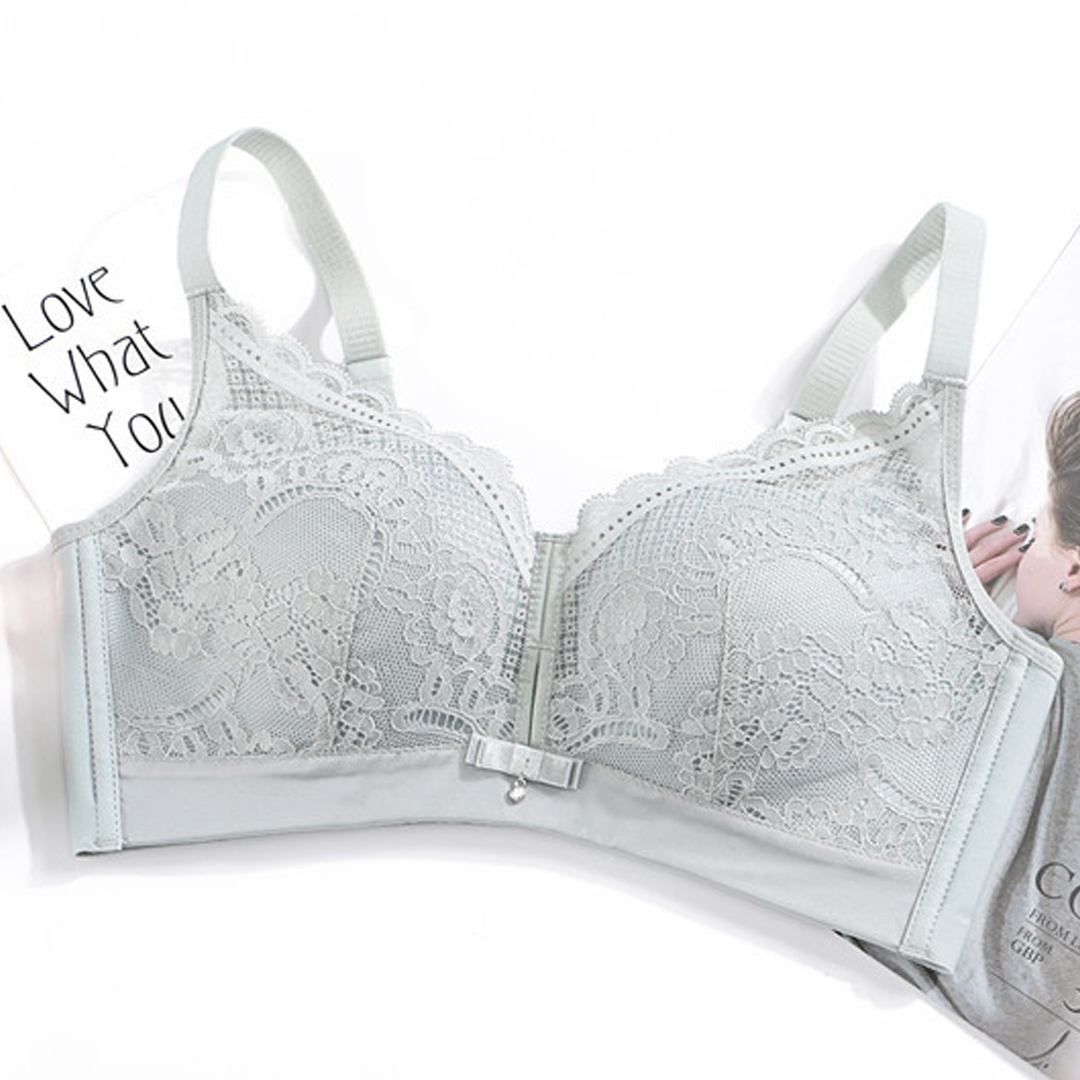 少女深V無鋼圈聚攏上托性感蕾絲內衣