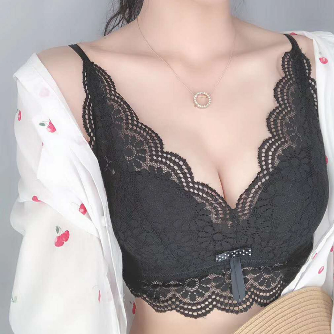 無痕無鋼圈調整型聚攏防下垂性感交叉美背内衣