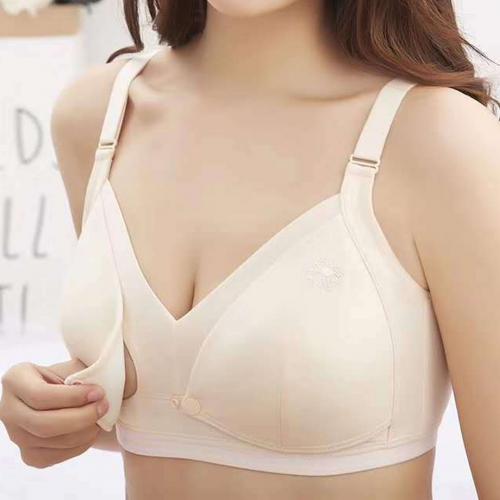 媽咪福利，薄款C杯孕育期前開扣防下垂哺乳内衣