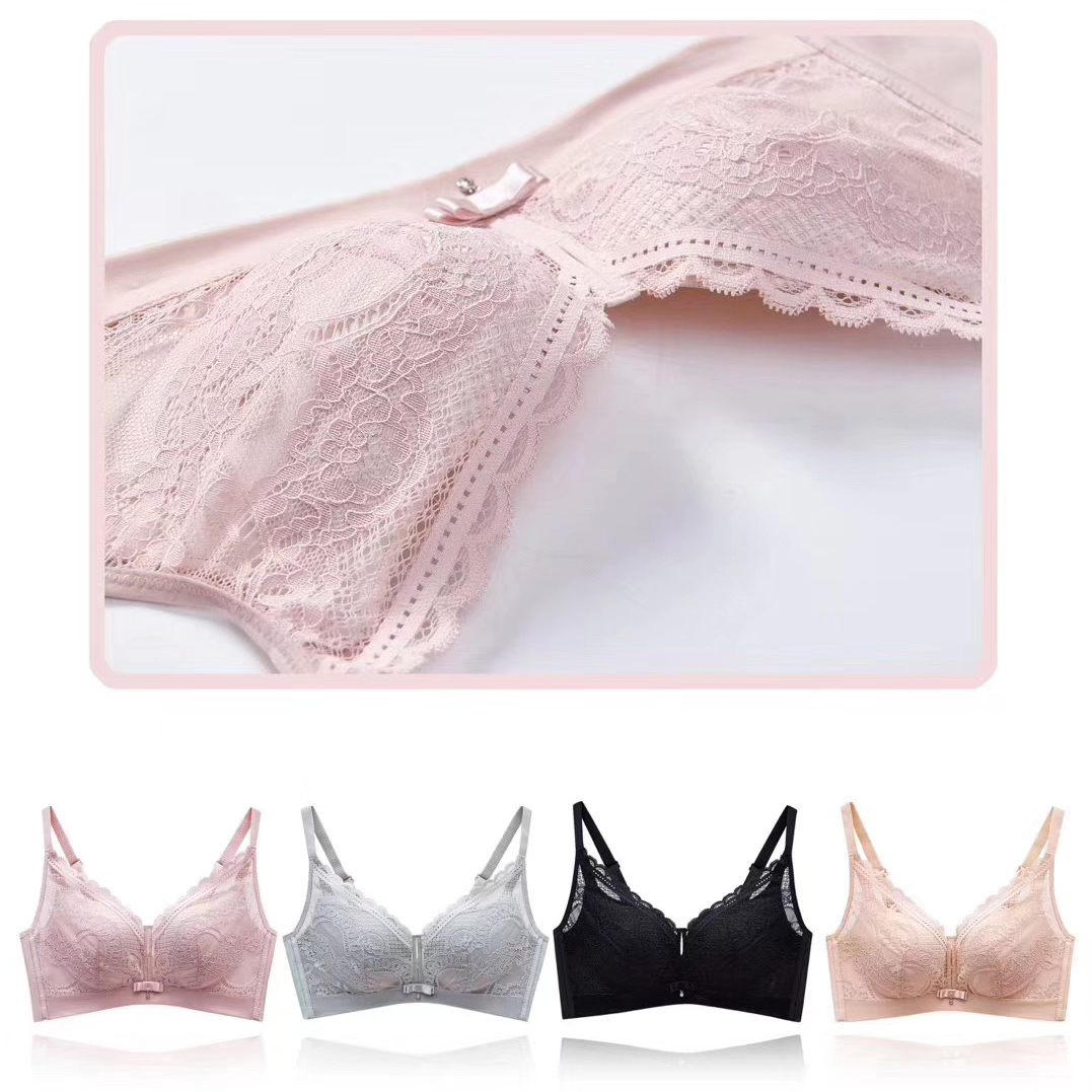 少女深V無鋼圈聚攏上托性感蕾絲內衣