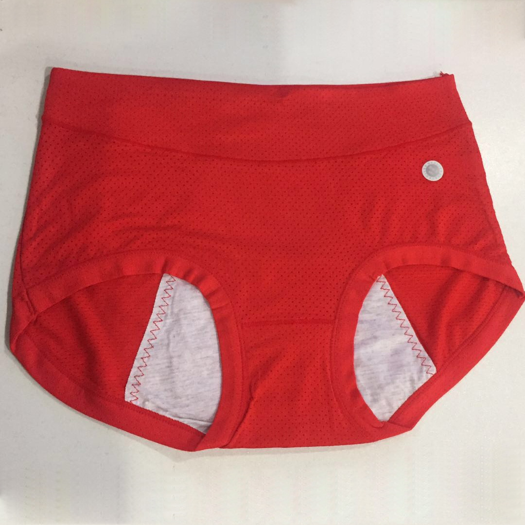 嬰膚面料零觸感超吸排汗中腰月經期防漏生理褲