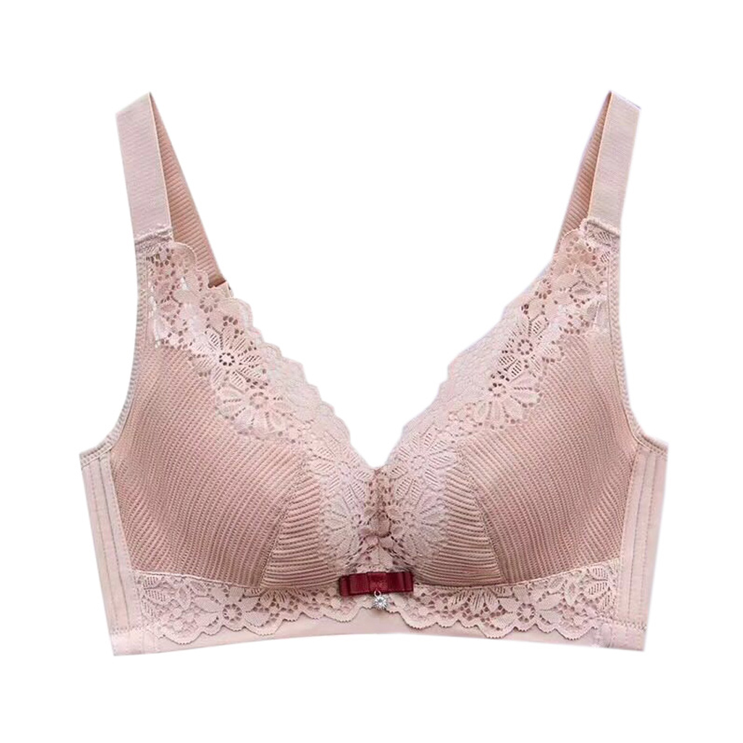 絨感親膚棉優雅大氣蕾絲側收薄款無束縛無痕內衣