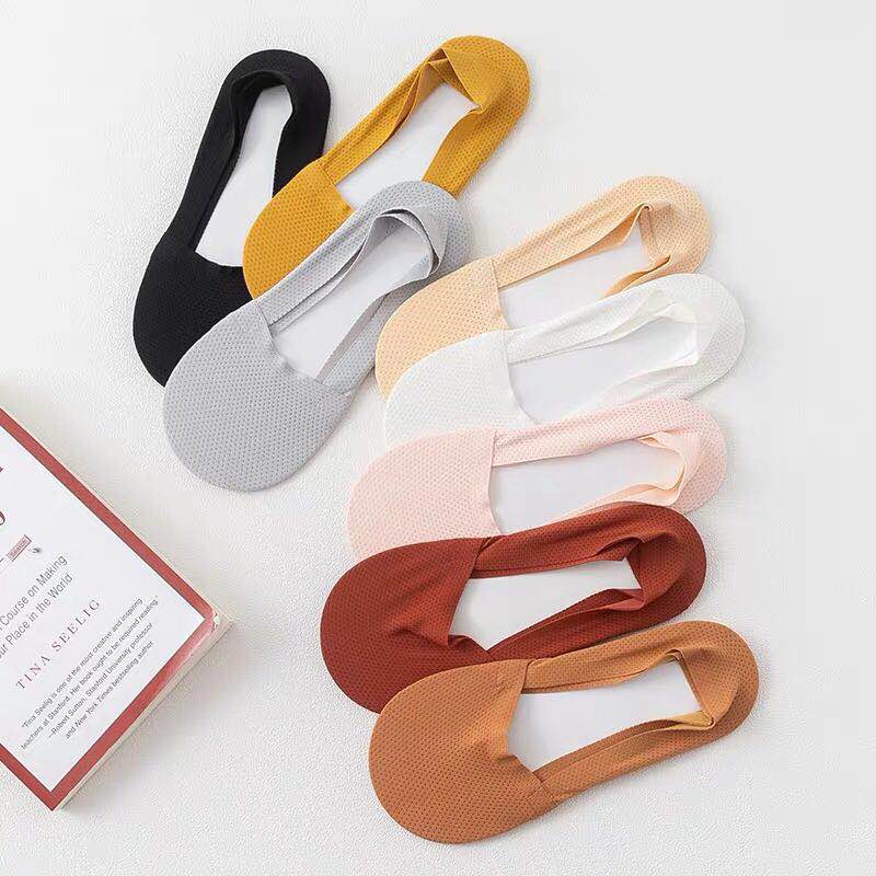 透氣網孔防過敏布料隱形船襪