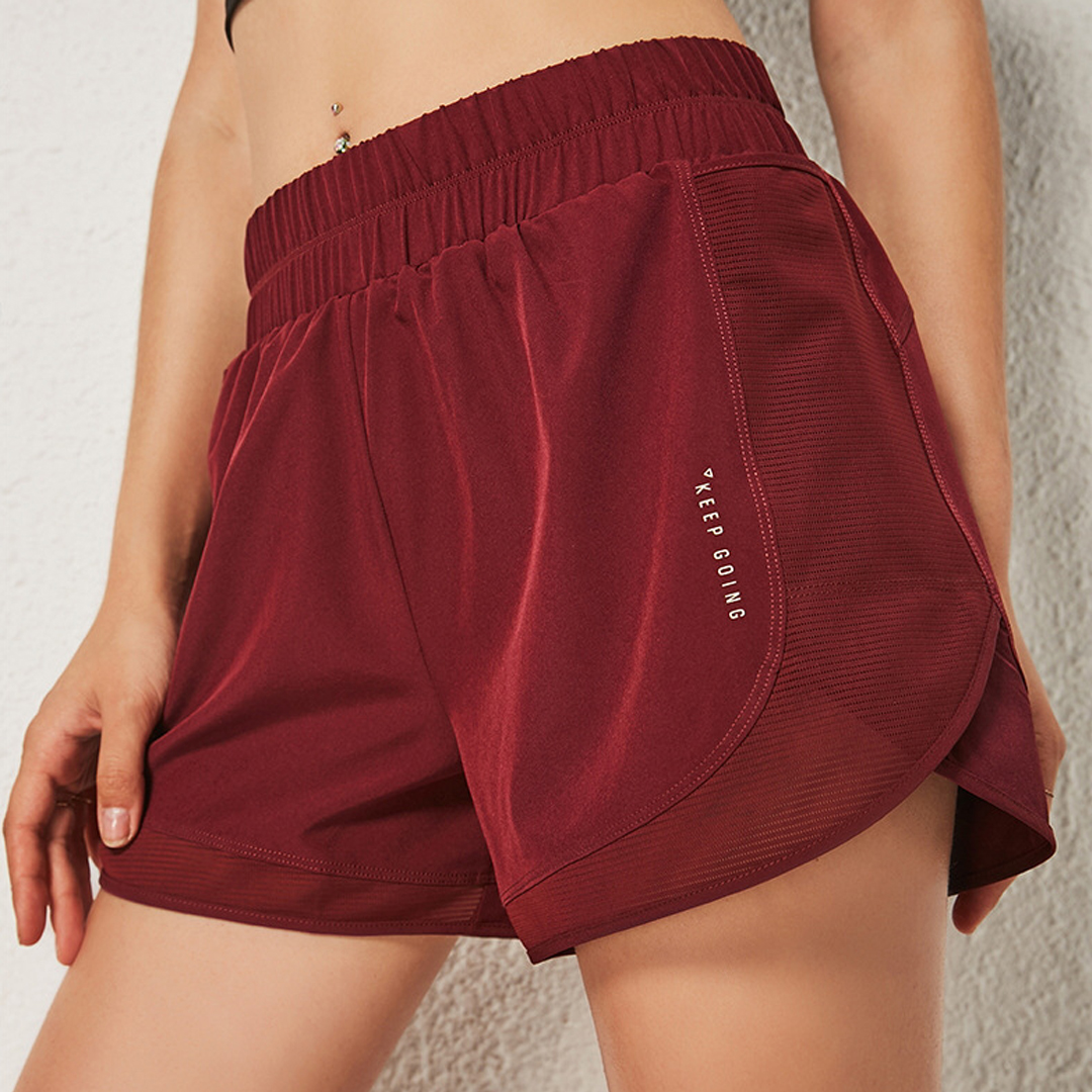 夏季運動速乾寬鬆防走光顯瘦健身瑜伽運動短褲