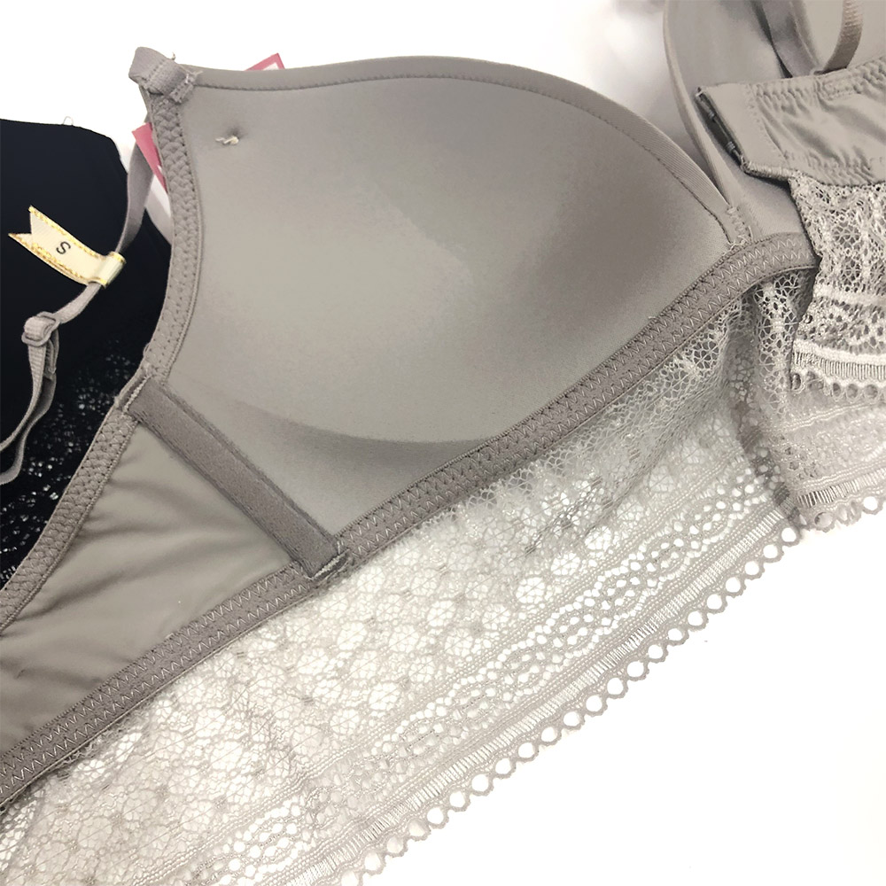光面舒適無痕無鋼圈性感蕾絲花邊內衣
