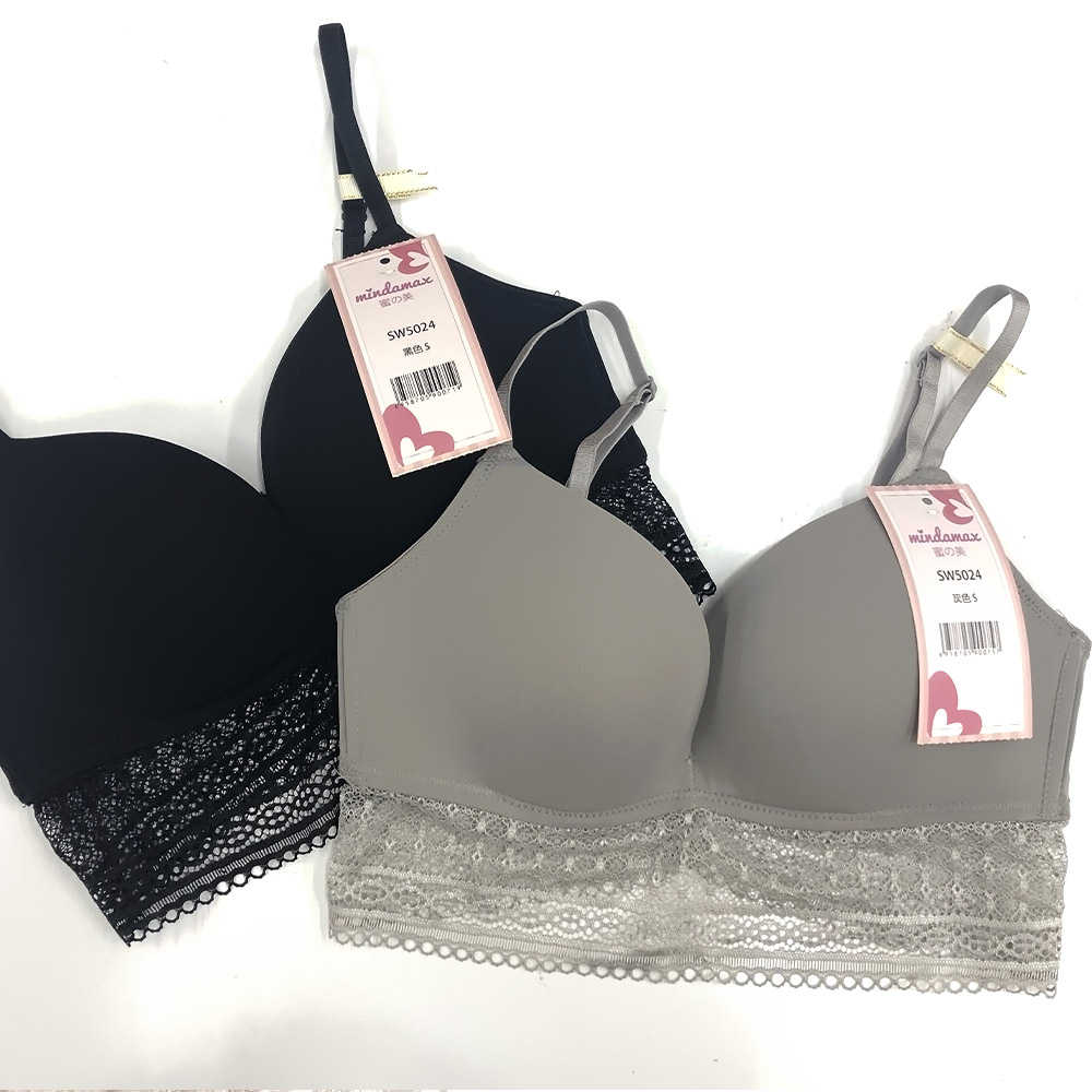 光面舒適無痕無鋼圈性感蕾絲花邊內衣