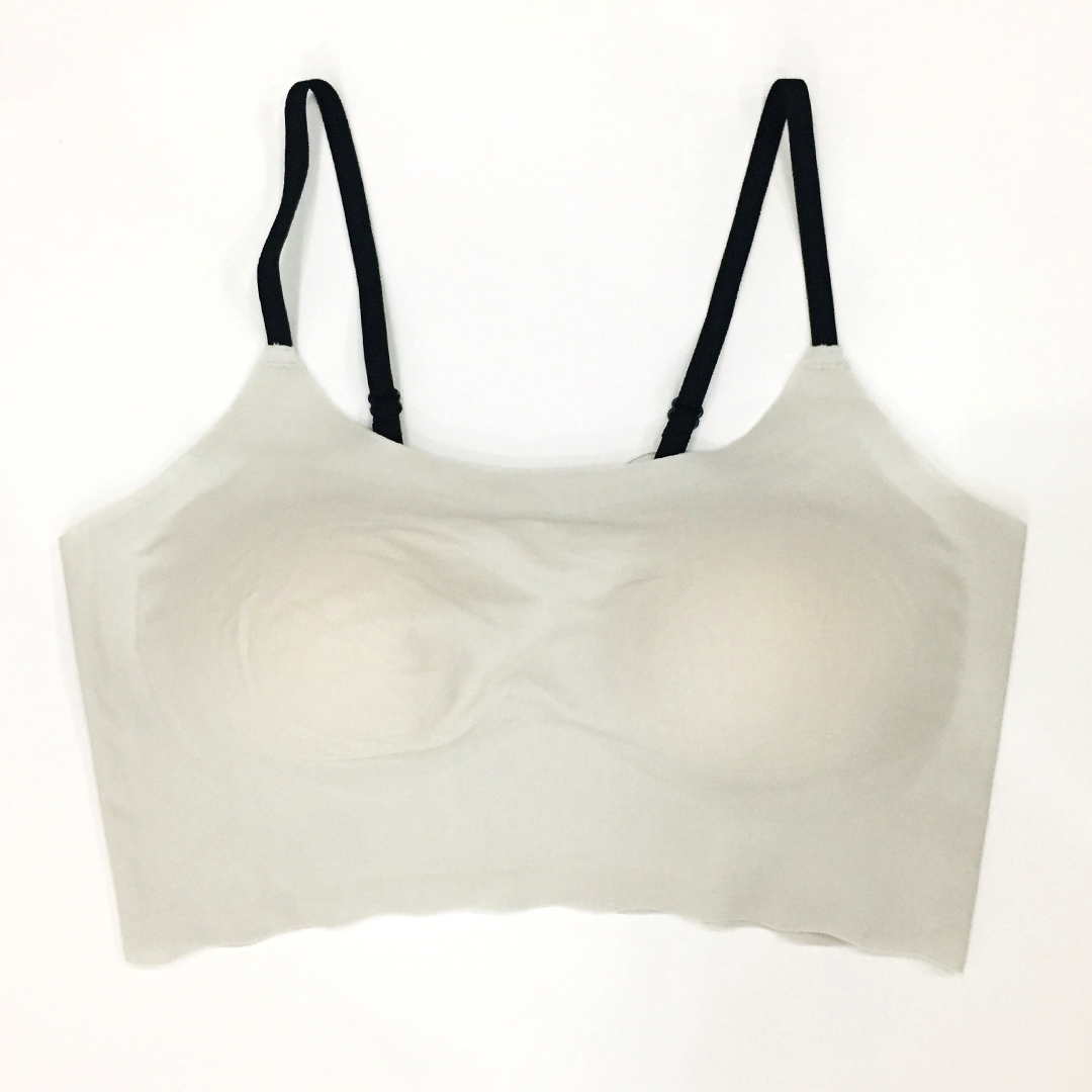 無痕薄款一片式細肩帶抹胸式性感美背睡眠運動內衣