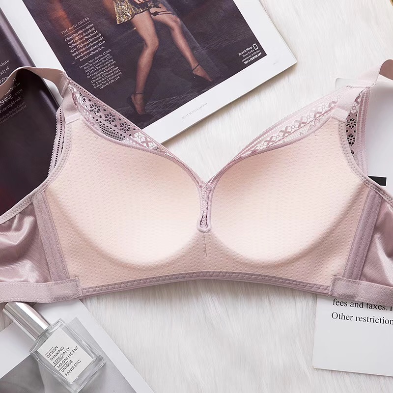 呼吸内衣聚攏無痕薄C杯加寬肩帶超聚攏防下垂内衣