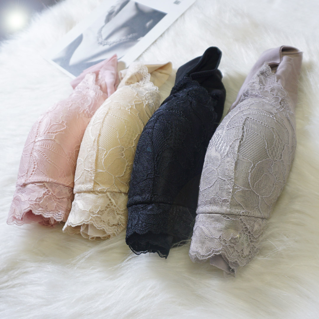 莫代爾無痕面料+蕾絲前扣設計聚攏舒適多功能內衣