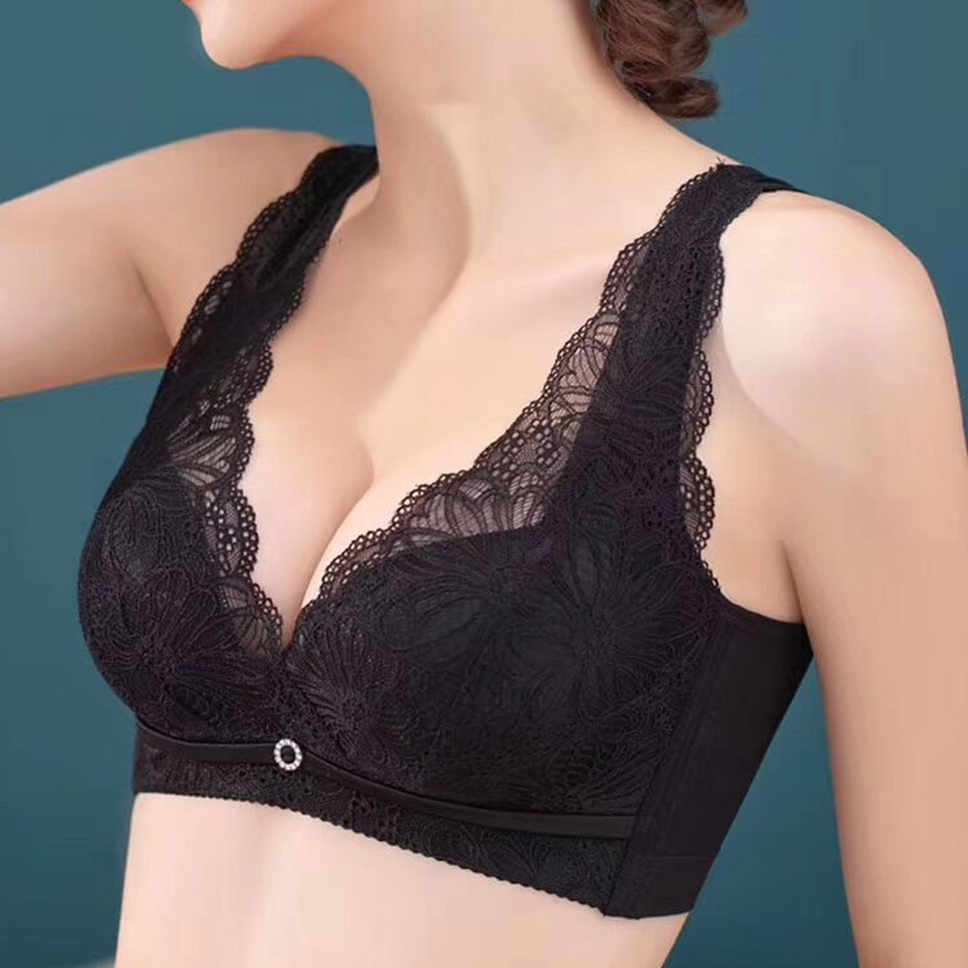 柔軟貼膚3D立體中厚B杯背心式無鋼圈聚攏上托防下垂內衣