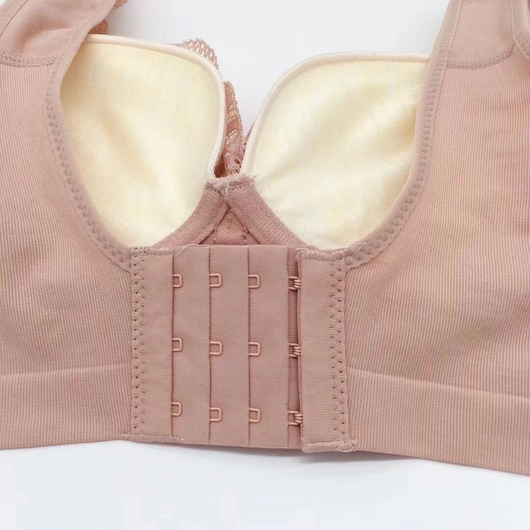 柔軟貼膚3D立體中厚B杯背心式無鋼圈聚攏上托防下垂內衣