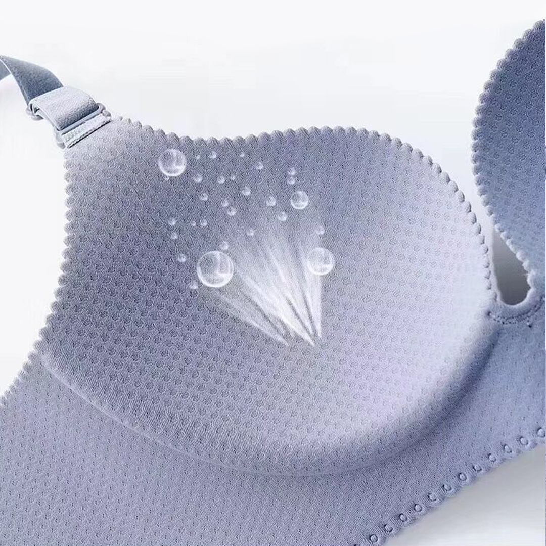 一片式3D立體無痕聚攏上托舒適零束縛嬰肌棉透氣無鋼圈內衣