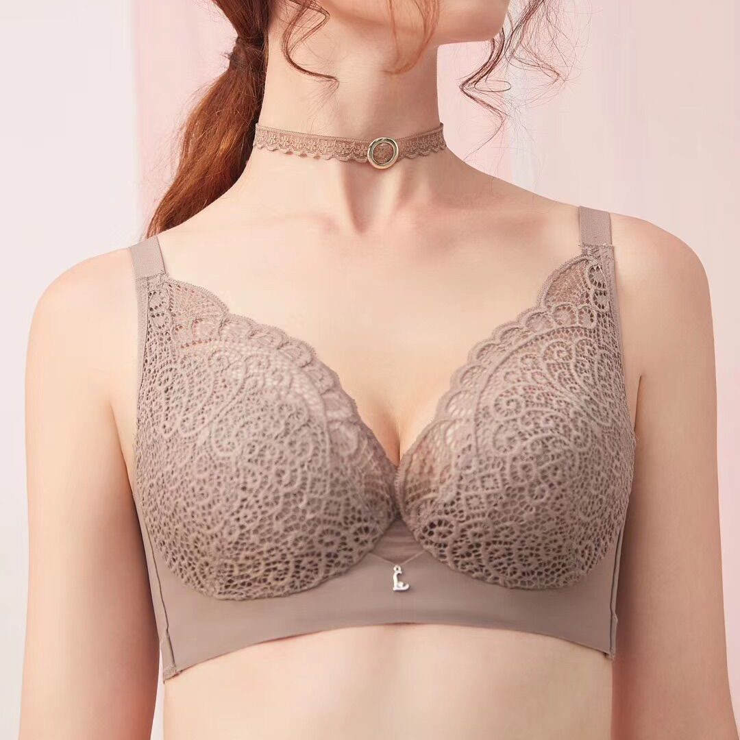 輕薄透氣性感水晶杯無海綿聚攏記憶軟鋼圈內衣