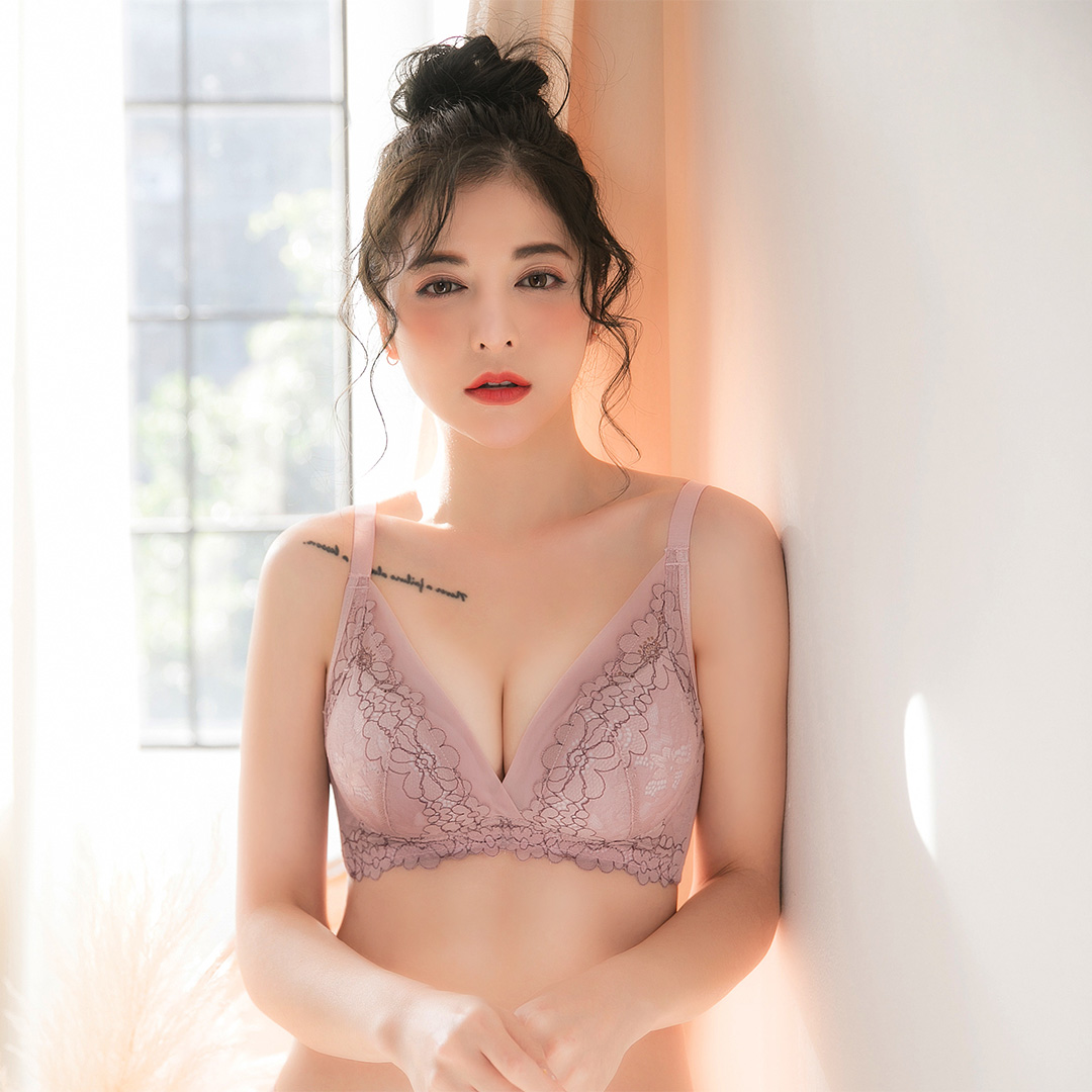 【無鋼圈輕鬆穿】MIT 舒適無壓法式性感貼身無鋼圈內衣