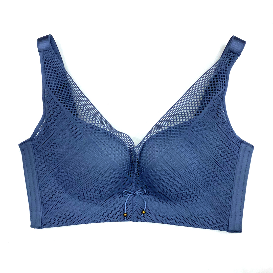 舒適親膚棉深V無痕時尚鏤空杯面聚攏上托調整型內衣