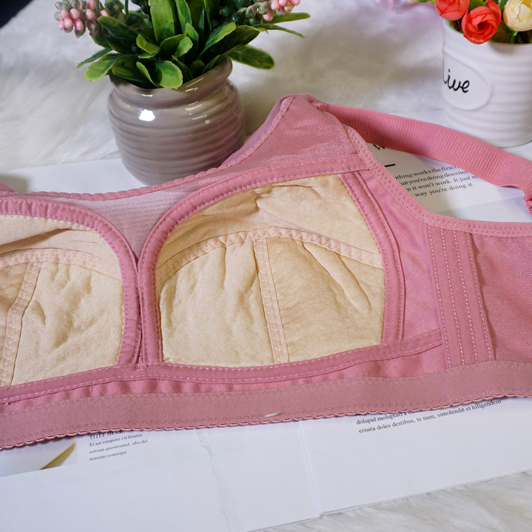 純淨天然蠶絲罩杯全包無鋼圈內衣