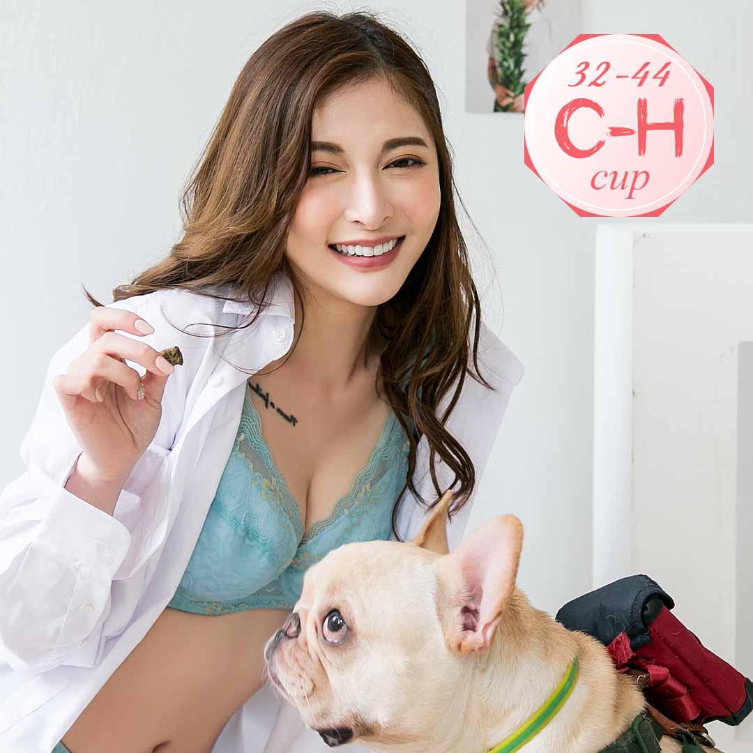 【C-H大尺碼】親膚絲棉包覆提托內衣 紫膚黑綠