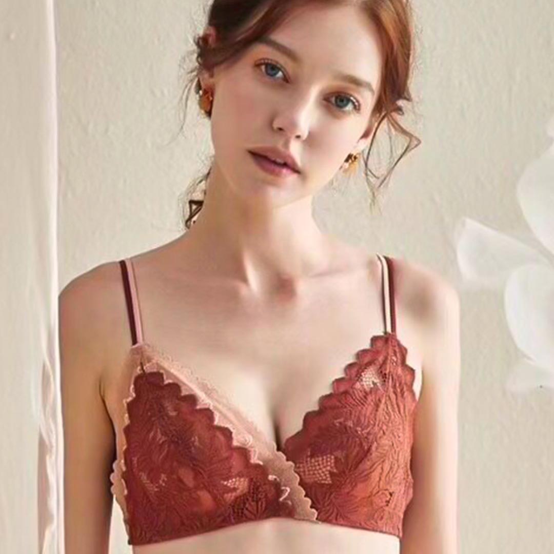 法式櫻桃性感內提托無鋼圈內衣