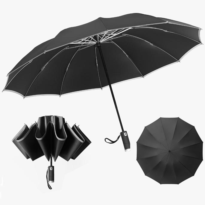 跣水防紫外車-反向自動開關不濕車雨傘