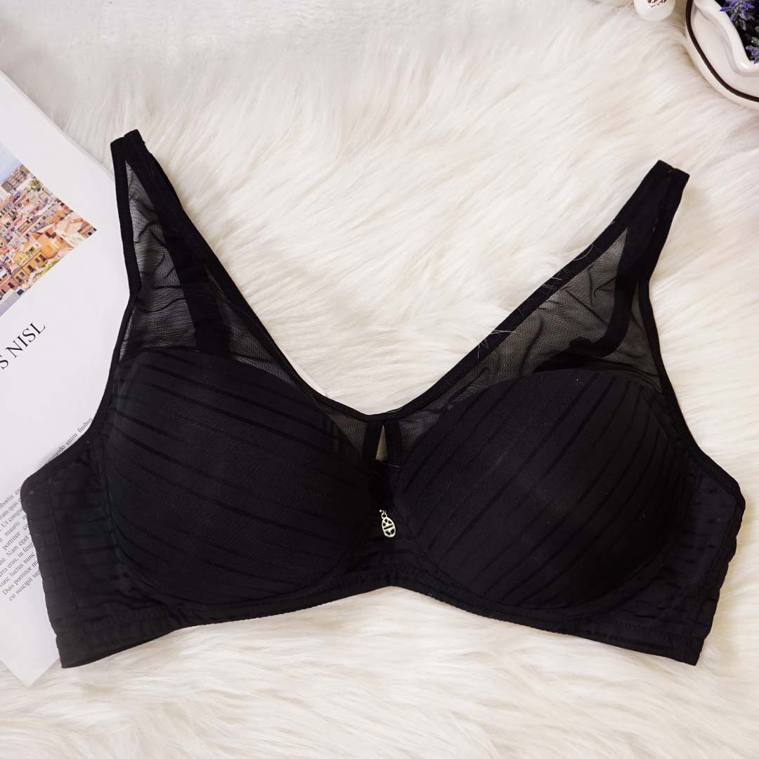 簡單大方斜條紋薄款無痕無鋼圈內衣
