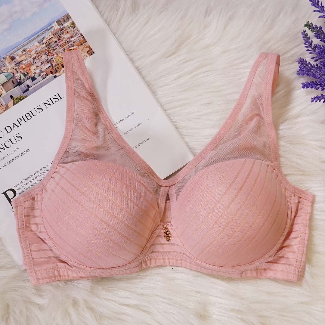 簡單大方斜條紋薄款無痕無鋼圈內衣