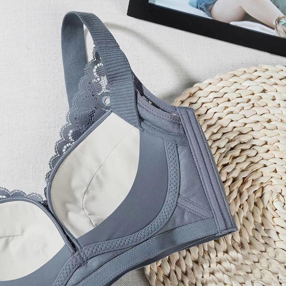 玫瑰微囊天然軟棉透氣杯調整型無鋼圈內衣-大杯