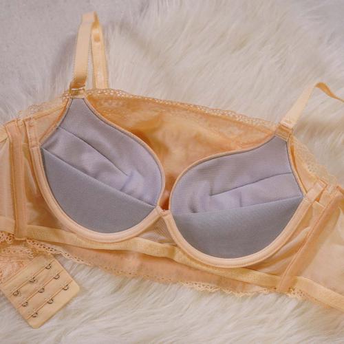 Collagen non-transparent cute no-steel-ring underwire lingerie