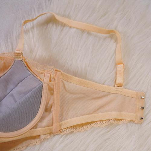 Collagen non-transparent cute no-steel-ring underwire lingerie