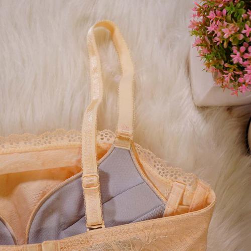 Collagen non-transparent cute no-steel-ring underwire lingerie