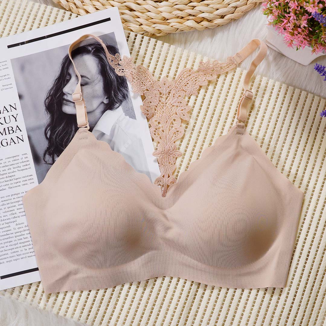 一片式舒適光面無痕美背可拆洗胸墊背心