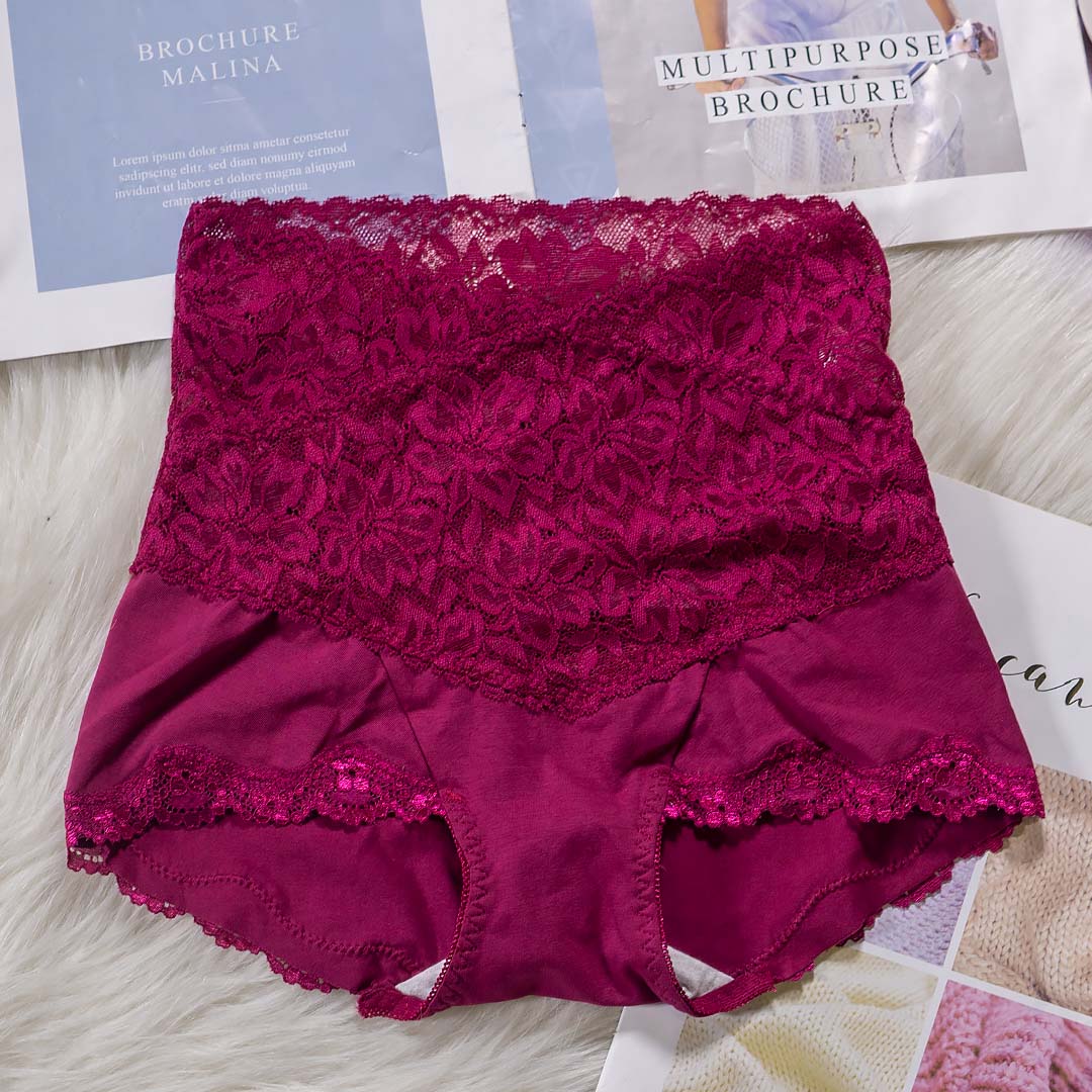蕾絲高腰提臀收腹內褲-防走光及三角款