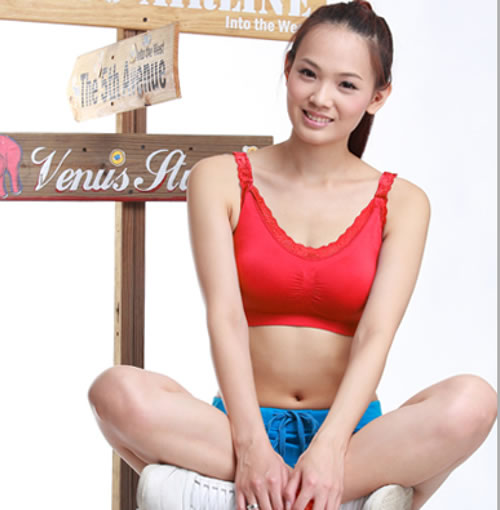 台灣專利無鋼圈健康杯-蕾絲緣邊款-睡眠、生理期、輕運動