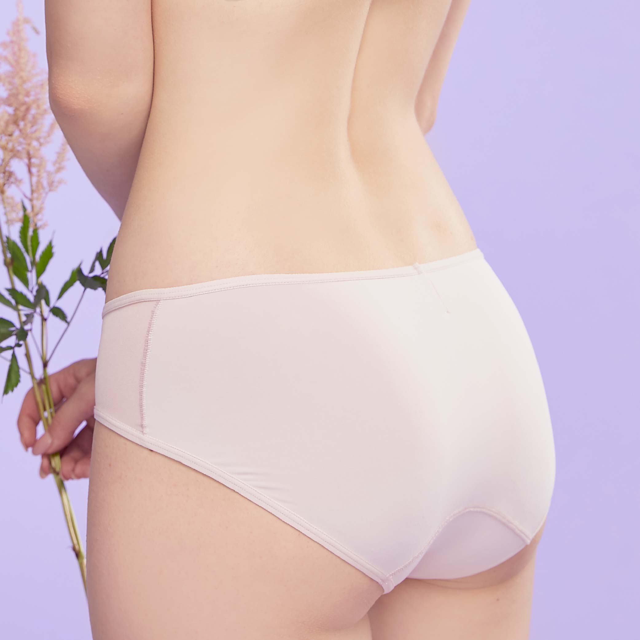 法式純潔系列-深V顯瘦集中型內衣-兩排扣 配褲