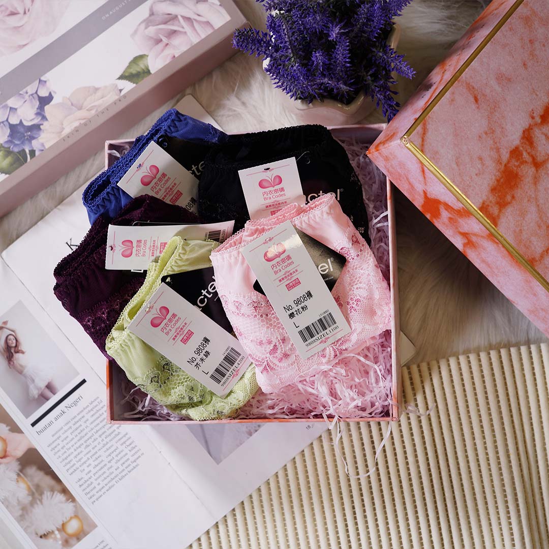 繽紛馬卡龍-日系青春小花調整型內衣 配套內褲