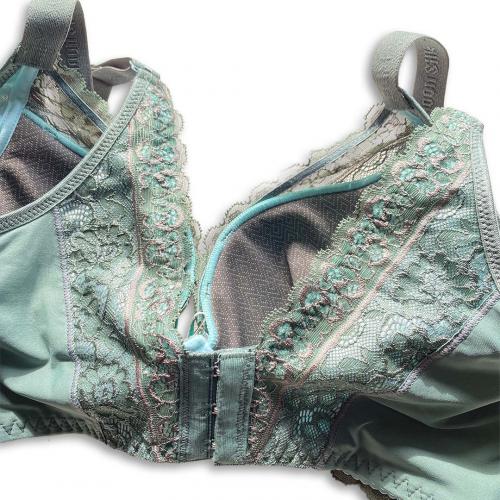 Classical Beauty Back Coffee Fiber Adjustable Underwear - Soft Wire